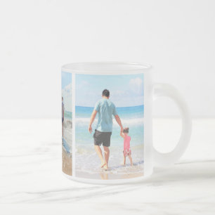 Tasse Givré Photo personnalisée Collage de texte - I Love My 