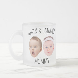 Tasse Givré Photo personnelle du visage Mug, cadeau de la fête