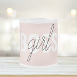 Tasse Givré Phrase moderne Pastel Rose fille Boss Phrase<br><div class="desc">Phrase moderne Pastel Rose fille Boss Phrase</div>
