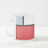 Tasse Givré Piet Mondrian - Composition avec grand plan rouge (Gauche)