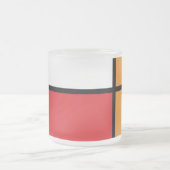 Tasse Givré Piet Mondrian - Composition avec grand plan rouge (Centre)