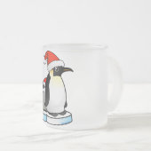 Tasse Givré Pingouin d'empereur de Père Noël (Devant droit)