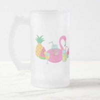 Tasse givré Pink Flamingo Party