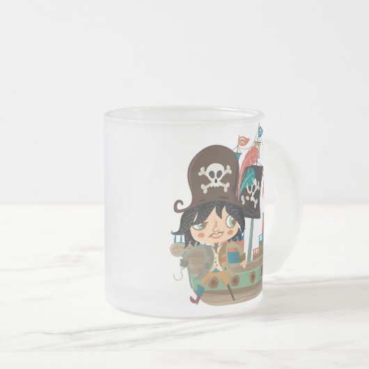 Tasse Givré Pirate et bateau de pirate (Devant droit)