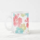 Tasse Givré PixDezines aquarelle hibiscus/orange/jaune/bleu (Gauche)
