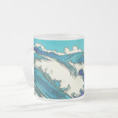 Tasse Givré PixDezines konen uehara vagues océaniques, 上 原 (Devant gauche)