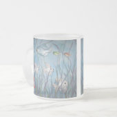 Tasse Givré plaisir avec chalkware poisson aquarelle style (Devant gauche)