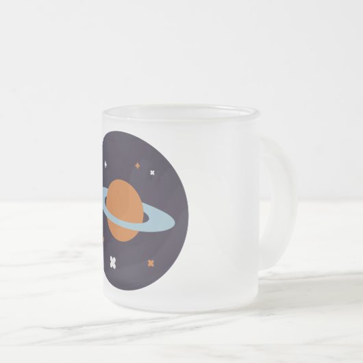 Tasse Givré Planète orbite univers étoile galaxie (Devant droit)