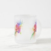 Tasse Givré Plaques de peinture Abstraites Rainbow Lorikeet (Devant droit)