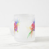 Tasse Givré Plaques de peinture Abstraites Rainbow Lorikeet (Devant gauche)