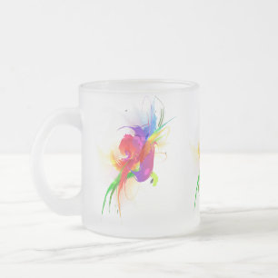 Tasse Givré Plaques de peinture Abstraites Rainbow Lorikeet