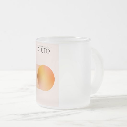 Tasse Givré Pluto, planète naine (Devant droit)
