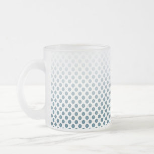 Tasse Givré Point de polka turquoise