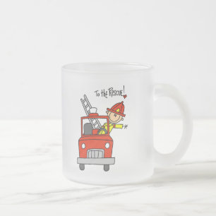 Tasse Givré Pompier Bonhomme Allumette à la Rescousse