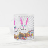 Tasse Givré Pop Art Pâques Bunny Cupcakes (Devant gauche)