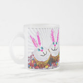 Tasse Givré Pop Art Pâques Bunny Cupcakes (Gauche)