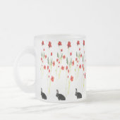 Tasse Givré Poppies rouges Lapin Lapin Flore (Gauche)
