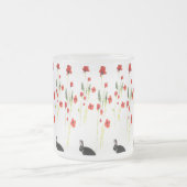 Tasse Givré Poppies rouges Lapin Lapin Flore (Centre)