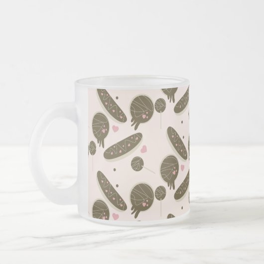 Tasse Givré Pops de gâteau de donuts éclair Saint-Valentin    (Gauche)