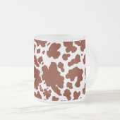 Tasse Givré Pots Brown de vache modernes Imprimer (Devant droit)
