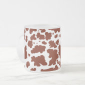 Tasse Givré Pots Brown de vache modernes Imprimer (Devant gauche)