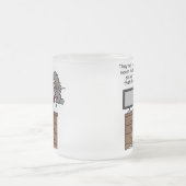 Tasse Givré Pourquoi humour de dur labeur d'occasion (Centre)