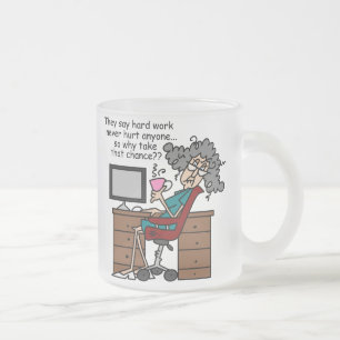 Tasse Givré Pourquoi humour de dur labeur d'occasion