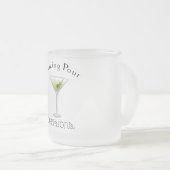 Tasse Givré Prendre des décisions avec du verre Martini (Devant droit)