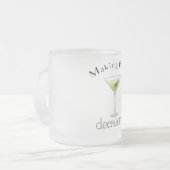 Tasse Givré Prendre des décisions avec du verre Martini (Devant gauche)