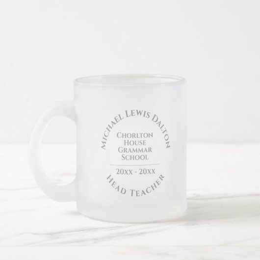 Tasse Givré Présentation du directeur enseignant (Gauche)