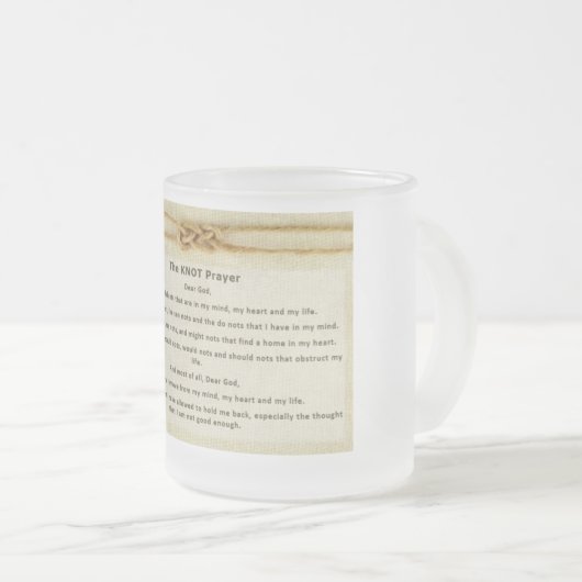 Tasse Givré Prière de noeud (Devant droit)