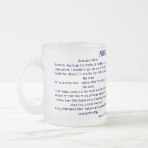 TASSE GIVRÉ PRIÈRE DE SALUT