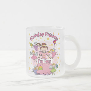 Tasse Givré Princesse I d'anniversaire suis quatre T-shirts et