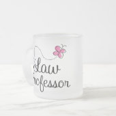 Tasse Givré Professeur de Droit rose mignon (Devant gauche)