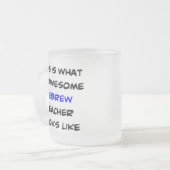 Tasse Givré professeur d'hébreu, génial (Devant gauche)