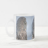Tasse Givré Profil de la faune de la Chouette grise - Raptor (Gauche)