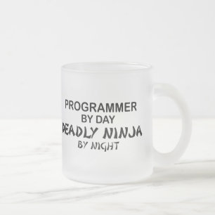 Tasse Givré Programmeur Ninja mortel par nuit