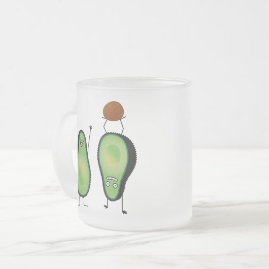 Tasse Givré Puits vert encourageant drôle d'appui renversé (Devant gauche)