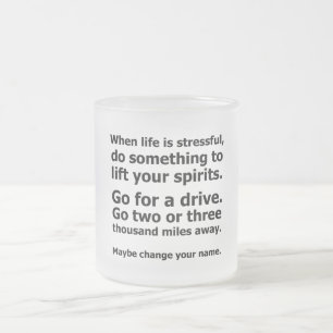 Tasse Givré Quand la vie est stressante