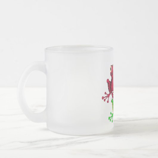 Tasse Givré Quatre T-shirts et cadeaux de grenouilles (Gauche)