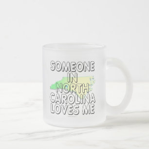 Tasse Givré Quelqu'un en Caroline du Nord m'aime