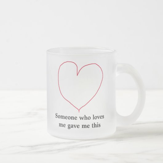 Tasse Givré Quelqu'un qui m'aime (Droit)