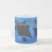 Tasse Givré Rayon de Manta - sauvez nos océans (Devant gauche)