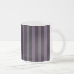 Tasse Givré Rayures violet foncé et noir