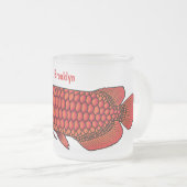 Tasse Givré Red Arowana fish cartoon (Devant droit)