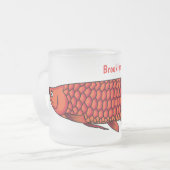 Tasse Givré Red Arowana fish cartoon (Devant gauche)