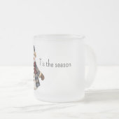 Tasse Givré Red Blue Plaid Christmas Snowman (Devant droit)