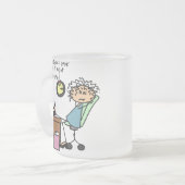 Tasse Givré Redressez la première fois l'humour (Devant gauche)