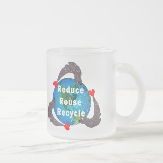 Tasse Givré Réduire la réutilisation du recyclage (Droit)