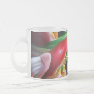 Tasse Givré Réflexions vibrantes sur les tulipes Abstraites